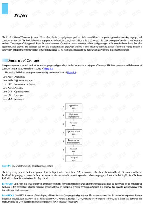 《计算机系统核心概念及软硬件实现（第四版）》英文版 从理论到实践的资源指南